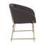 Huntleigh 46cm H Upholstered Parsons Chair in Brown