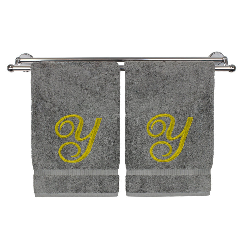 Super Plush Washcloth, Gray/Gold, Y