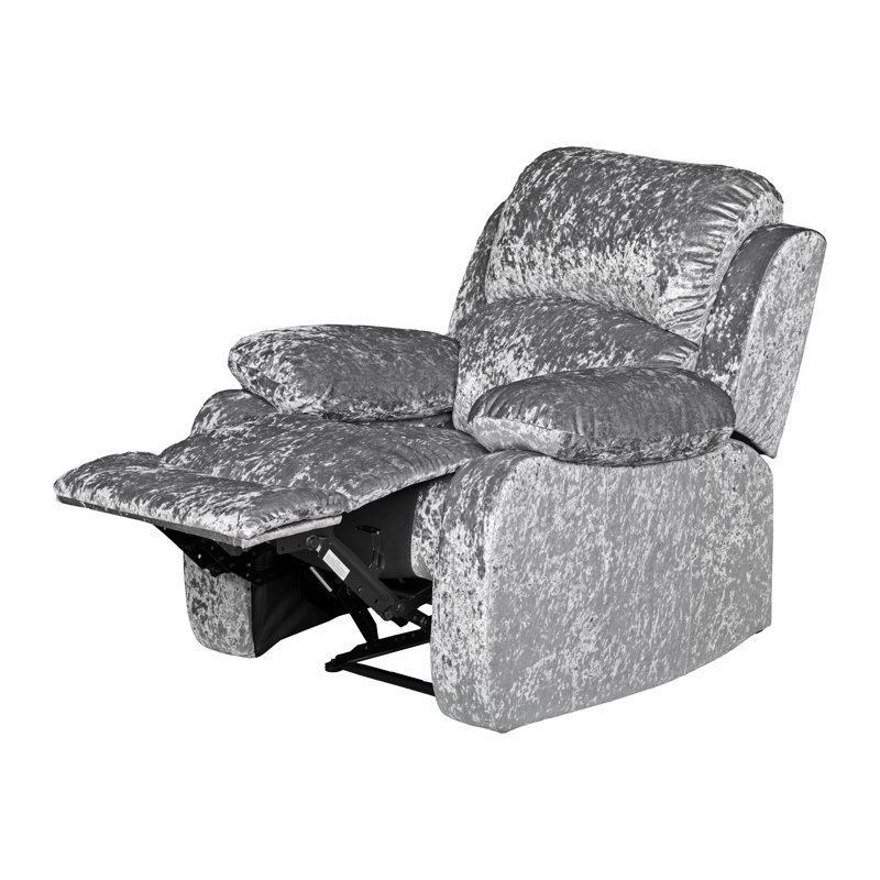 Henris 88.5cm Wide Velvet Standard Recliner