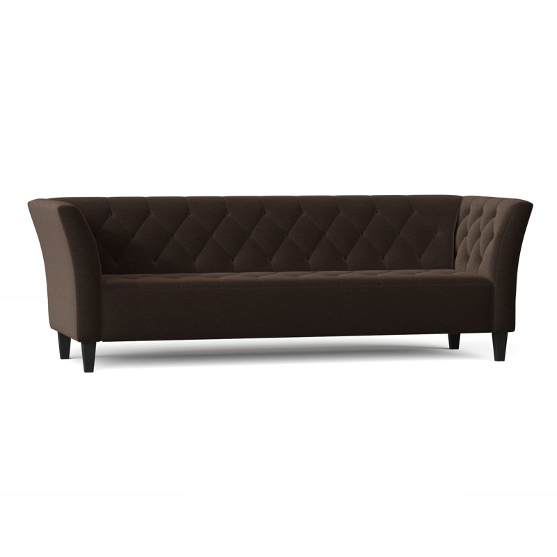 Carruth Upholstered 91'' Sofa, Napa Brown Chenille