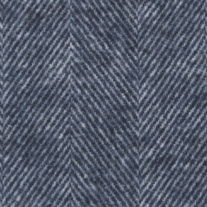 Italian Herringbone Throw, Navy