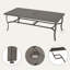 Ensemble de salle à manger en aluminium avec 2 chaises pivotantes, coussins lavables et coussins lavables Colby-1931154569-1942606141