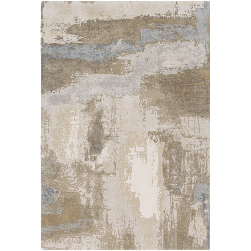 Wool Abstract Indoor Rug, Rectangle 8' x 10'