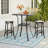 Alyne 27.5" Square Metal Outdoor Bar Table