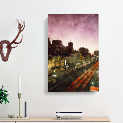 Canal Street In New Orleans - Wrapped Canvas