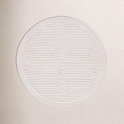 Elona Ivory Hand-Tufted Abstract Wool Rug