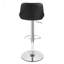 Tabouret de bar rotatif à hauteur ajustable en similicuir Claudia-25643301