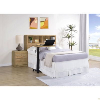 Magnifique lit plateforme double en tissu vert forêt avec revêtement en contreplaqué durable 1pc