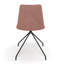 Chaise d'appoint rembourrée et revêtue de velours-690780403