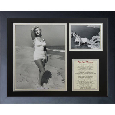 Memorabili encadrée-b&w swimsuit Marilyn Monroe