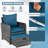 5 Piece Outdoor Patio Furniture Set With Ottomans Wicker Patio Conversation Set (Rattan)-1787687019-1787687018