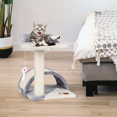 Multifunctional Cat Scratching Posts And Tree, Gray