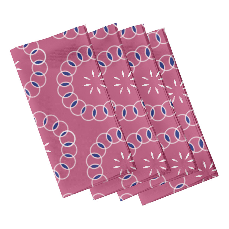 Cesaria Happiness Is Floral Napkins, Pink