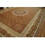 Antique Large Aubusson French Floral, Medallion Flat Weave Rug