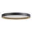Chrysander 15-in Black dimmable LED Flush Mount with Gold Accents-124959507