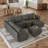 Tomario 8- Piece Upholstered L-Shaped Modular Sectional With Storage Ottoman-73474419