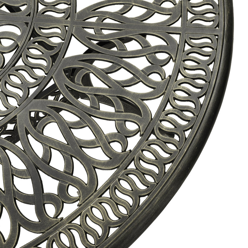 Outdoor Cast Aluminum Round Dining Table