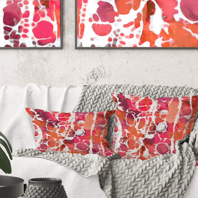 Abstract Throw Pillow, 16" x 16"