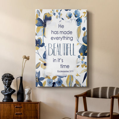 Indigo Scripture I - galerie sur mesure