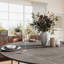 Grey Farmhouse Pedestal Louree Round Kitchen Table