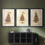 Christmas Holiday Art CDLVI - reproduction sur mesure encadrée de qualité supérieure - 3 pièces-1274638689-1274638691