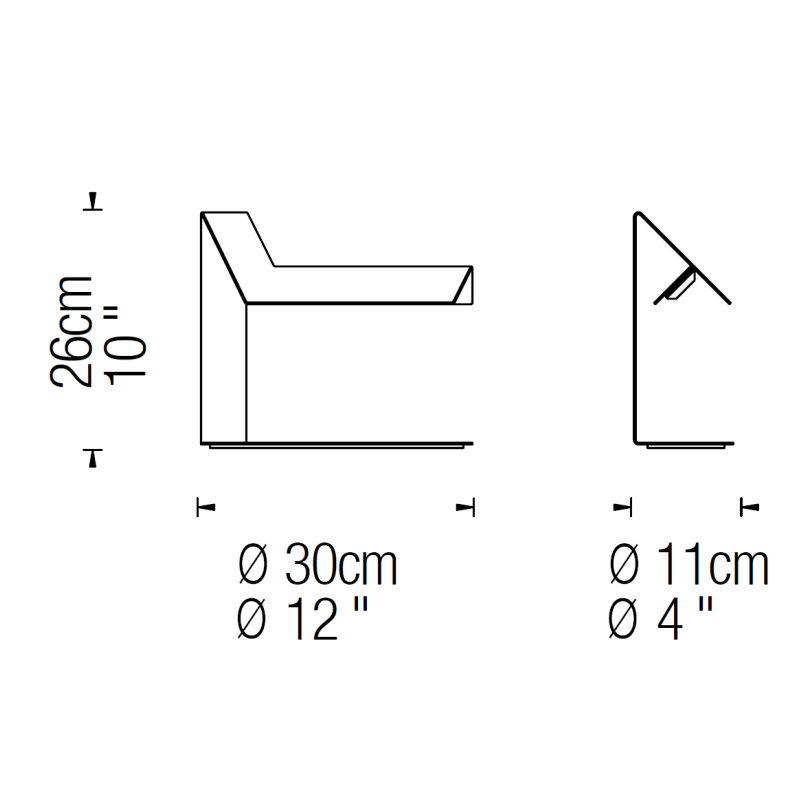 Plie 16.5625" Desk Lamp, White, 16.56'' H x 11.81'' W x 4.31'' D