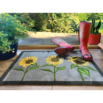 My Mat Non-Slip Floral Indoor Doormat