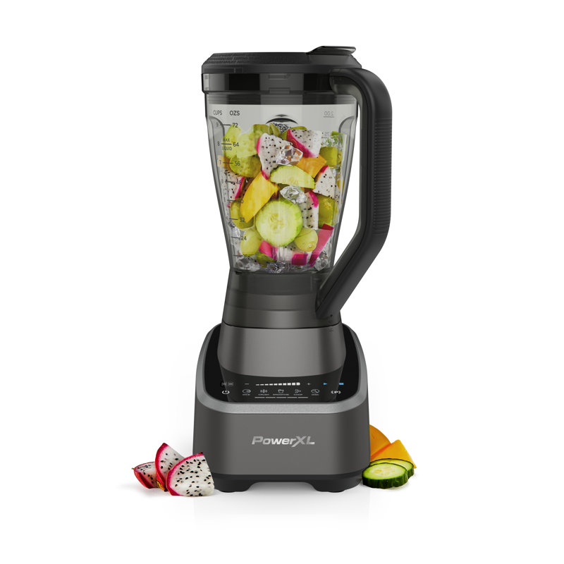Powerxl Sensimax Blending Kitchen System – 1500W, Smart Sensing Technology, Hands-Free Blending, 3 Functions, 10 Speed Control, 72OZ Jar, 6-Tip Turbo Blade, 13 Food Processor Accessories, Storage Case
