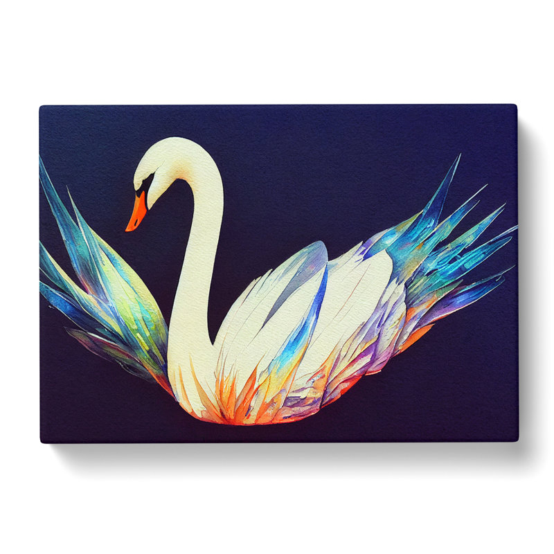 Magical Swan Vol.2 - Wrapped Canvas, 40cm H x 60cm W x 3cm D