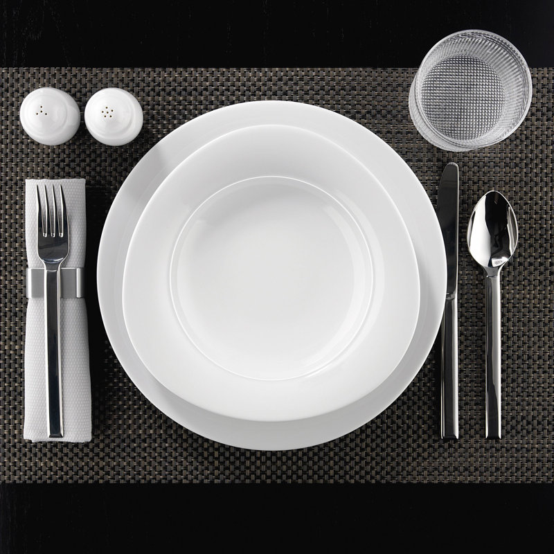Trio 12 Piece Bone China Dinnerware Set, Service for 6