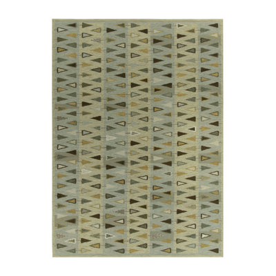 Scandinavian Wool Geometric Area Rug
