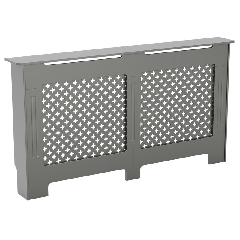 Reta Radiator Cover, 82cm H x 151cm W x 19cm D, Grey