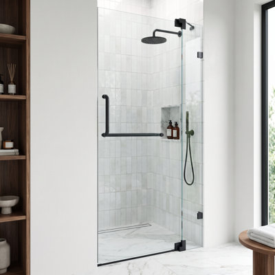 Porte de douche pivotante sans cadre l 42 "x H 72" Pirouette