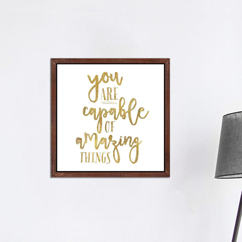 Self Reflection V by Wild Apple Portfolio - Wrapped Canvas Print, 93.98 cm H x 93.98 cm W, Brown Floater Framed Canvas