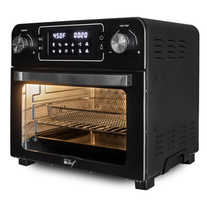 Deco Chef 22.7 Qt. Stainless Steel, Black