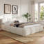 Lit plateforme tapissier Boucle-1275352934