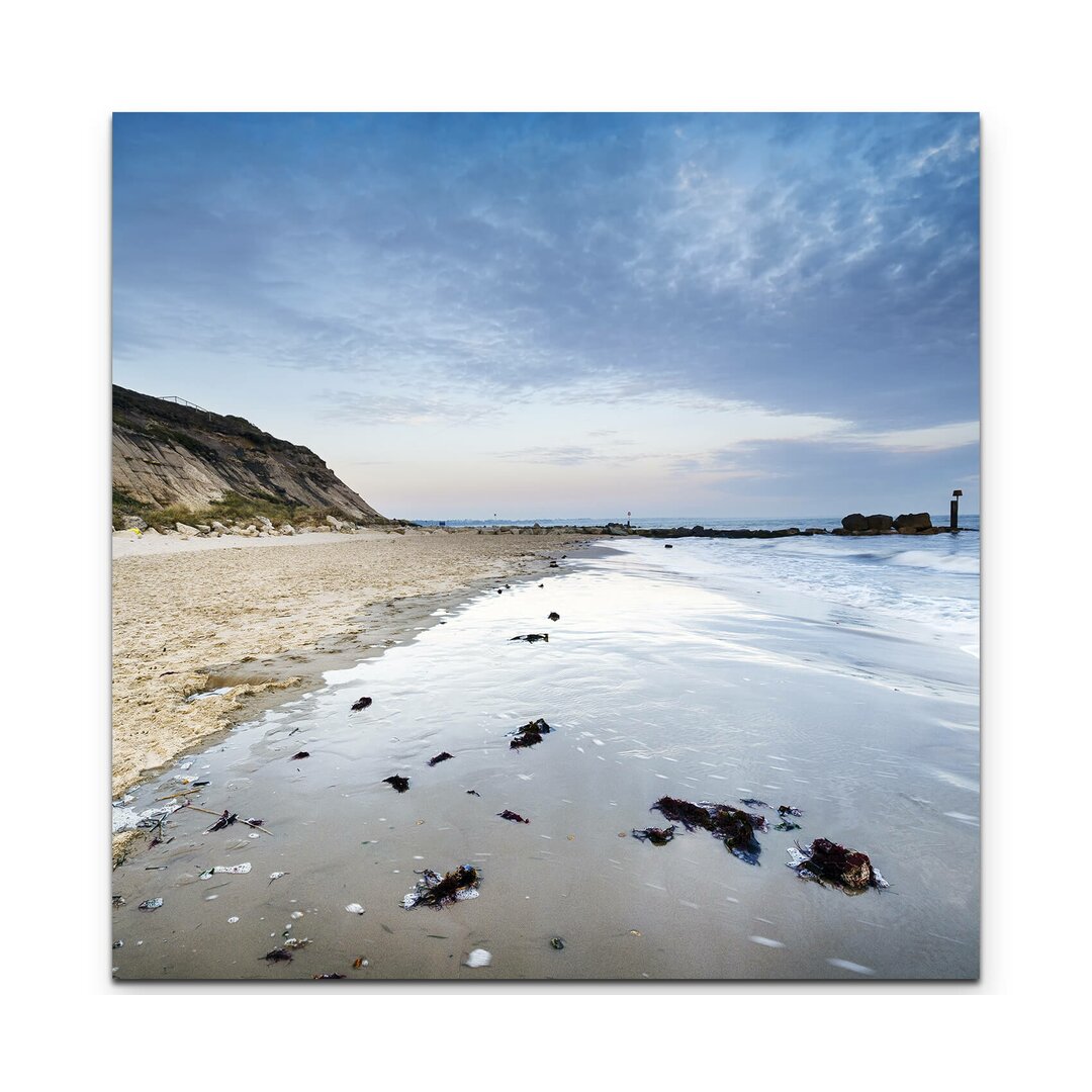 Leinwandbild Strand am Abend