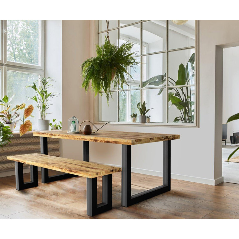 Chevy Solid Wood Bench, H45 x W160 x D44cm