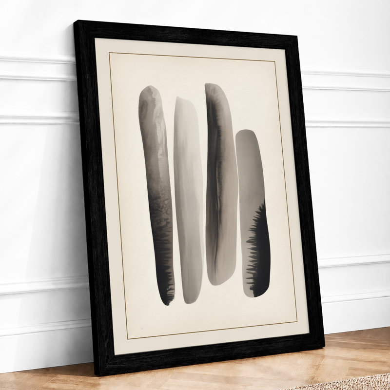 Feather Study Minimalist - Print, Black, A3 - 42.0 x 29.7 cm