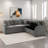 L-shaped Sectional Sofa With Hidden Storage Compartment-1779223014