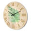 Horloge murale en bois Tropical Leaf of Monstera III-63902860