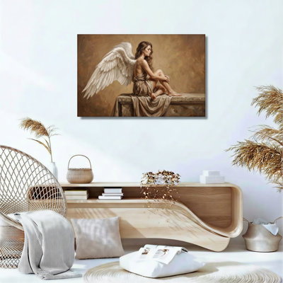 Angel Art Canvas Wall Art Oil Painting Print Set Of 1