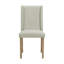  Chaise d'appoint de salle à manger Holmes en tissu brun (2 par carton) Holmes