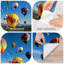Murale auto-adhésive moderne pour la chambre à coucher avec imprimé ballon festif L 100 po x l 144 po Peel and Stick