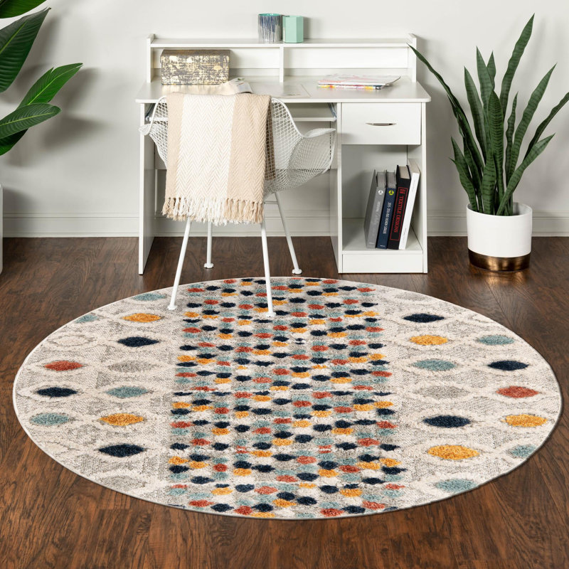 Amarissa Geometric Indoor Rug, Round 4'