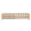 Lit plateforme simple en bois massif avec garde-corps et tablettes de rangement pour enfants, naturel-1708667627-1708667624