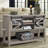 Yasmine 46" Farmhouse Console Table,Entryway Table  With Sliding Barn Door-1018145227