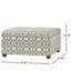 Rangement en tissu gris - Motif charmant pour la maison, le salon, la chambre à coucher et les jeux de société, P 35 po x l 18,5 po H