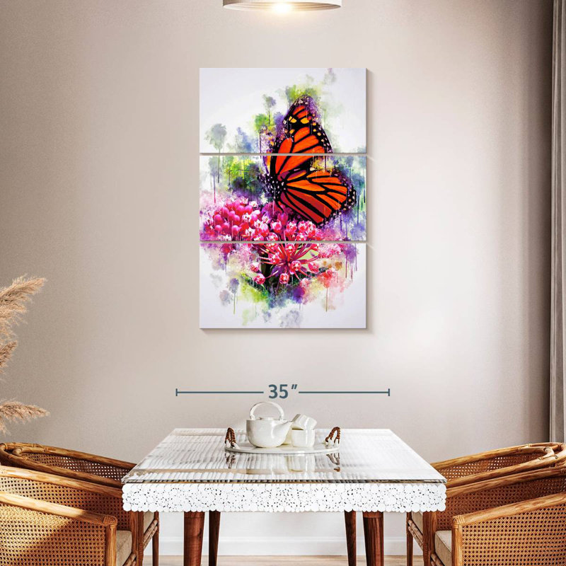 Papillon monarque Brampt Garden, H 45 po x l 28 po