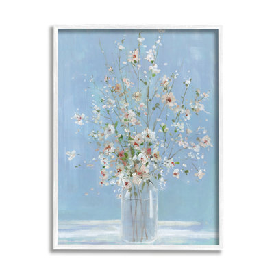 Vase délicat Ikebana Arrangement de fleurs délicates par Sally Swatland - Peinture